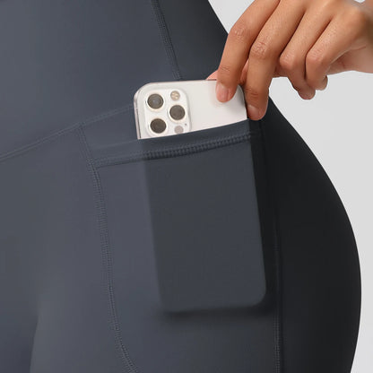 Women Sports Short With PocketedYoga Legging Shorts Squat Proof High Waist Fitness Tight Shorts Quick Drying Cycling Workout Gym