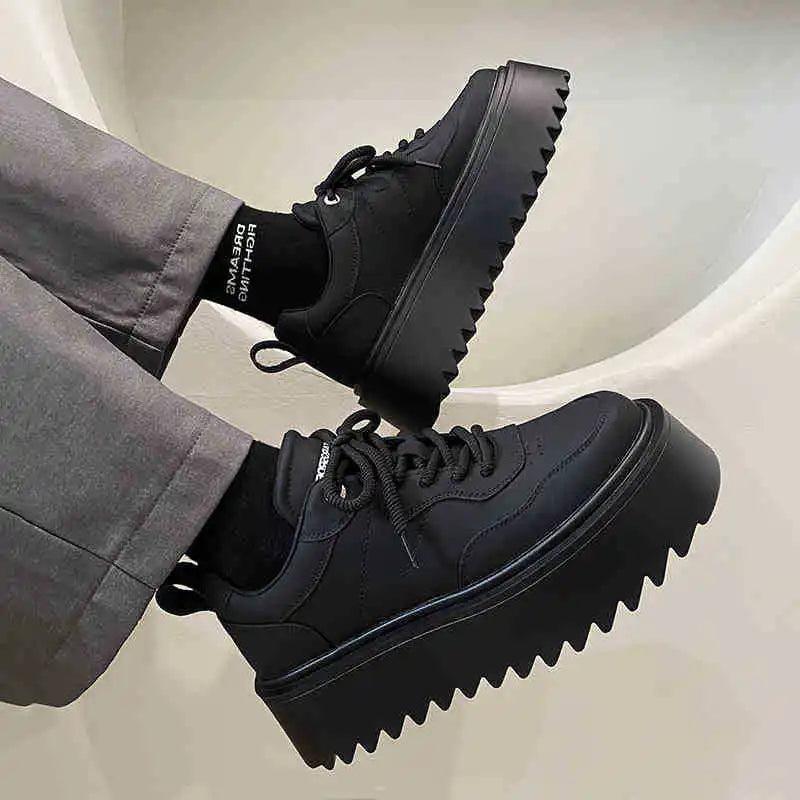 Men's Shoes Spring Autumn New Men Thick Soled Casual Sneakers High Quality Comfortable Soft Board Shoes Versatile Zapatos Hombre