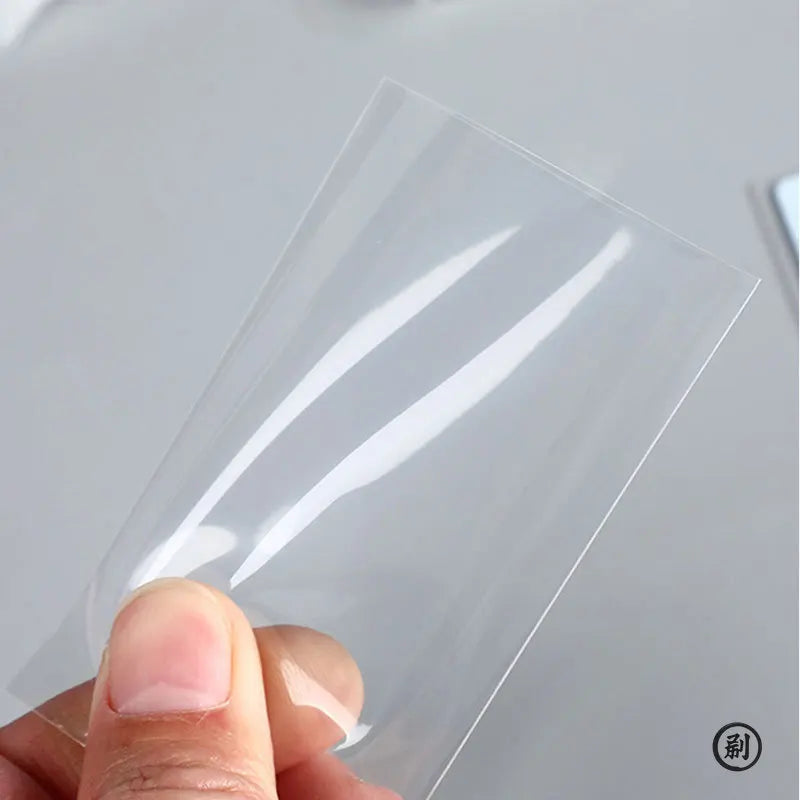 Fundas para tarjetas Kpop, bolsa protectora transparente antiarañazos, soporte para tarjetas de ídolo DIY