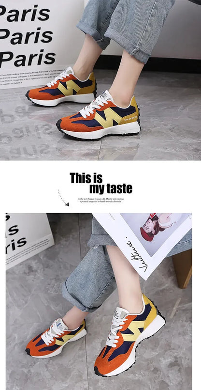 Women Sneakers 2025 New Spring Autumn Brand Luxury Vulcanize Shoes Casual Footwear Zapatillas Mujer Light Flat Breathable Shoes