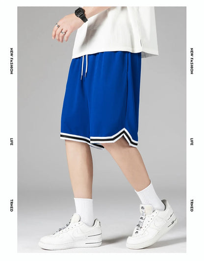 Men's Quick-Dry Running Shorts Summer Lightweight Gradient Athletic Training Shorts for Basketball, Gym & Outdoor Sports