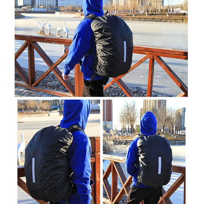 KoKossi 1Pcs 20-60L Outdoor Hiking Backpack Rain Cover Backpack Waterproof Cover Cycling Hiking Reflective Rain Cover Unisex