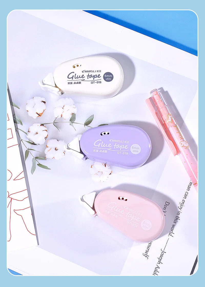 Double-Sided Adhesive Roller, Scrapbook Supplies, Adhesive Tape Runner for Scrapbooking, Home School Office Journaling Supplies