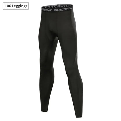 Tights Mens Spring Autumn Winter Basketball Training Elastic Fitness Base Pants Fast Dry Running Compression Long PantsIce Silk