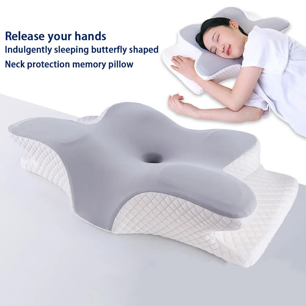 Memory Foam Pillow, Slow Rebound Neck Pillow, Pain Relief, Sleep Pillow