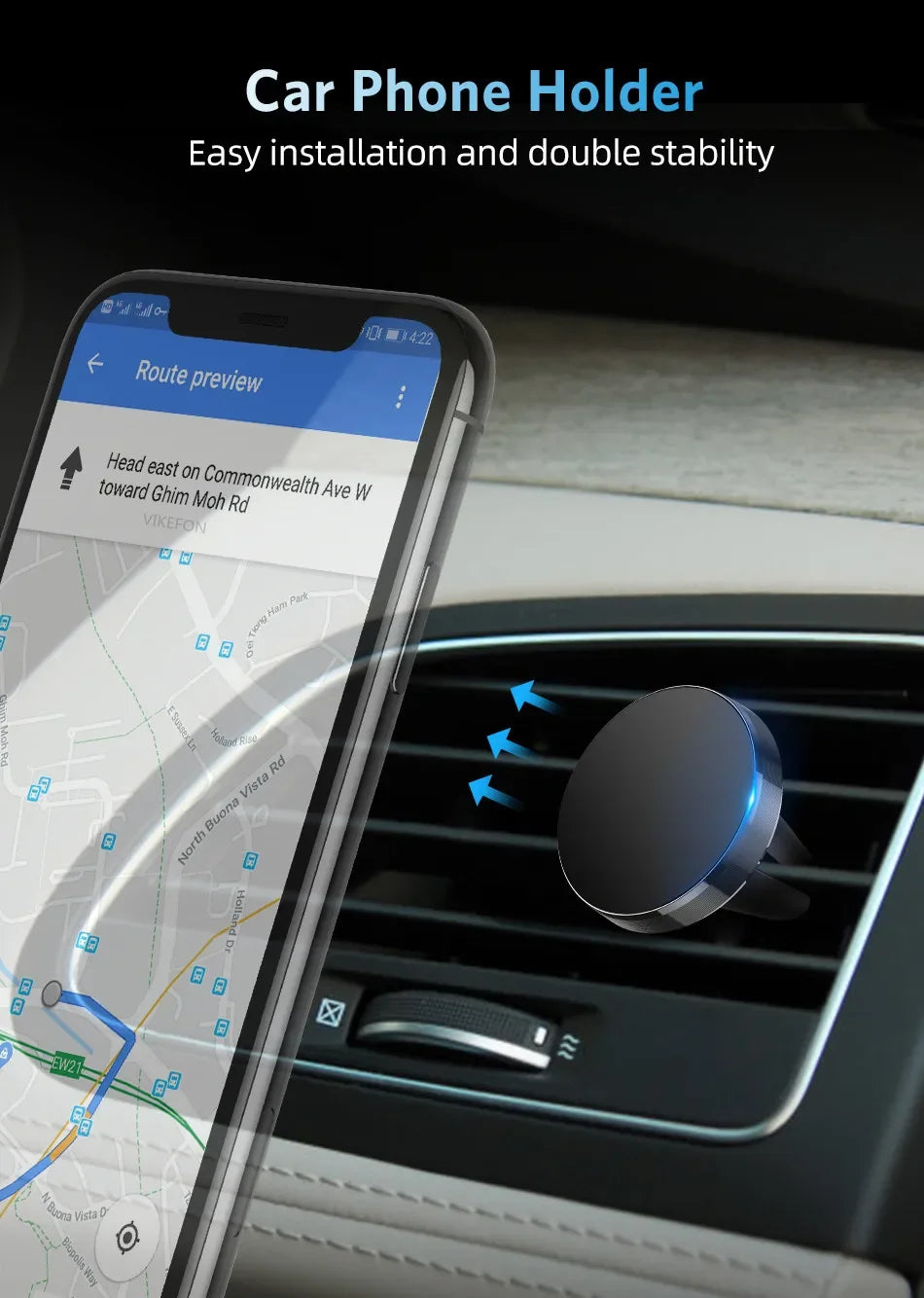 Magnetic Phone Holder in Car Stand Magnet Cellphone Bracket Car Magnetic Holder for Phone for iPhone 15 14 13 12 Huawei Xiaomi