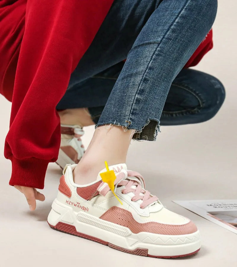 2025 New Women Shoes High Quality Original All-match Platform Casual Sneakers Trends Sweet American Fashion Student Boards Shoes