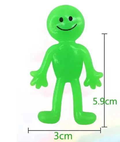 5-20PCS Fun Sticky Stretching Smiling Face Little Man Pinch Toy Kids Birthday Party Favor Christmas Carnival Adult Gift