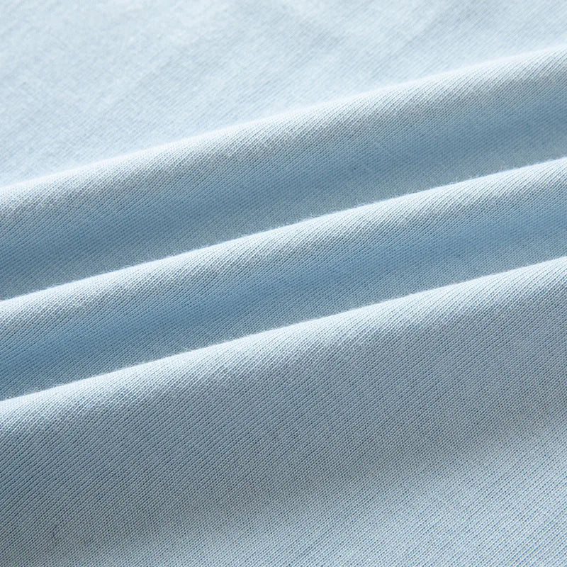 230g Men's Oversized Thick Round Neck T-shirt Summer Short Sleeved T-shirt Pure Cotton Solid Color Top Casual Versatile T-shirt