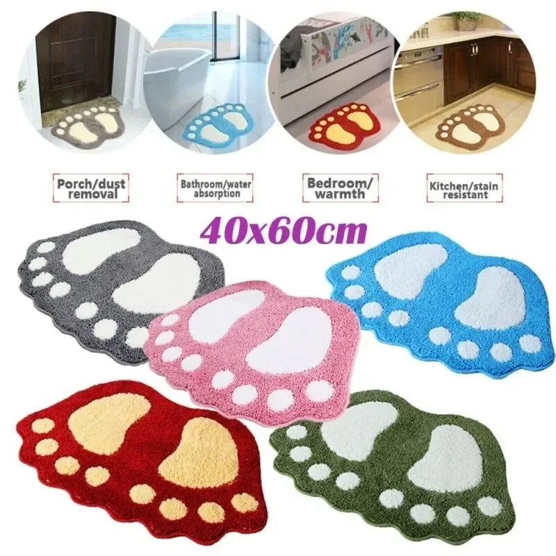 Bathroom Rugs Mats Water Absorbent Non-Slip Mat Used in Bathroom, Shower, Microfiber Bath Mat Machine Bath Mat Bathroom Mat