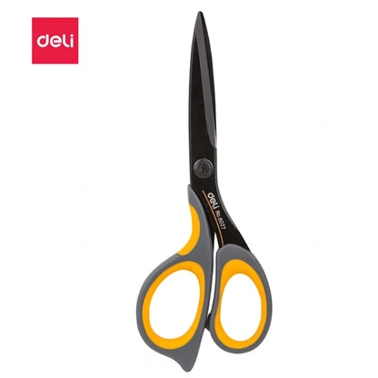 Deli-Stainless Steel Anti-Stick Scissors, Alloy Stationery, School Supplies, Office, Student, DIY, Hand Craft, 184mm