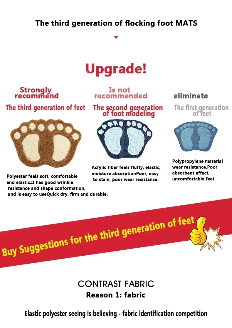 Bathroom Rugs Mats Water Absorbent Non-Slip Mat Used in Bathroom, Shower, Microfiber Bath Mat Machine Bath Mat Bathroom Mat