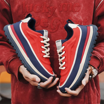 Men Shoes Platform Male Sneakers Fashion Thick Soles Casual Sport Shoes Breathable Height Increased Athletic Shoes Walking Shoes