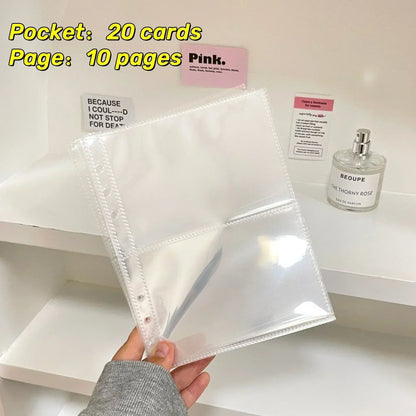 10pcs 1-4 Grids Transparent Inlay Idol Card Collect Book Inner Page Inner Kpop Binder Photocard Holder Photocard Binder 포토카드 바인더