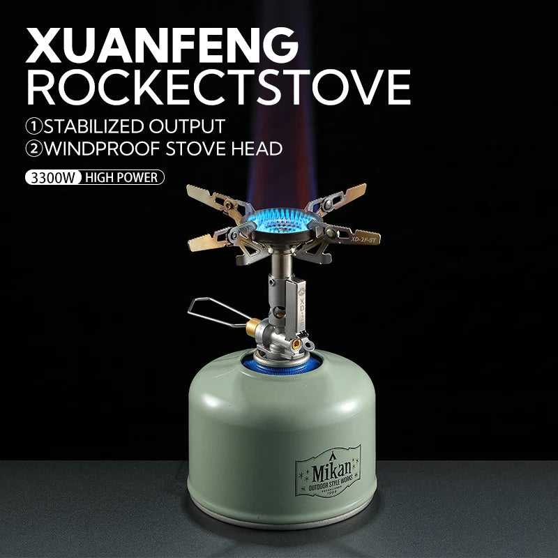 Campingmoon Adjustable mini Camping accessories portable camping gas Stove