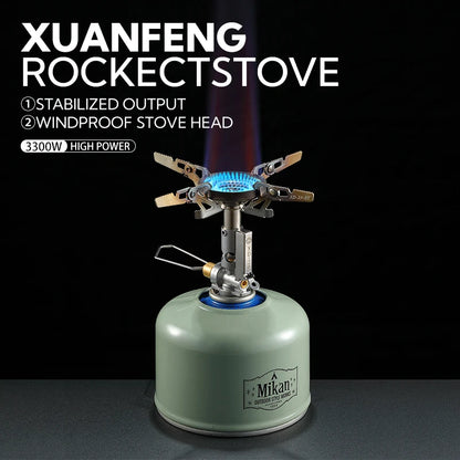 Campingmoon Adjustable mini Camping accessories portable camping gas Stove