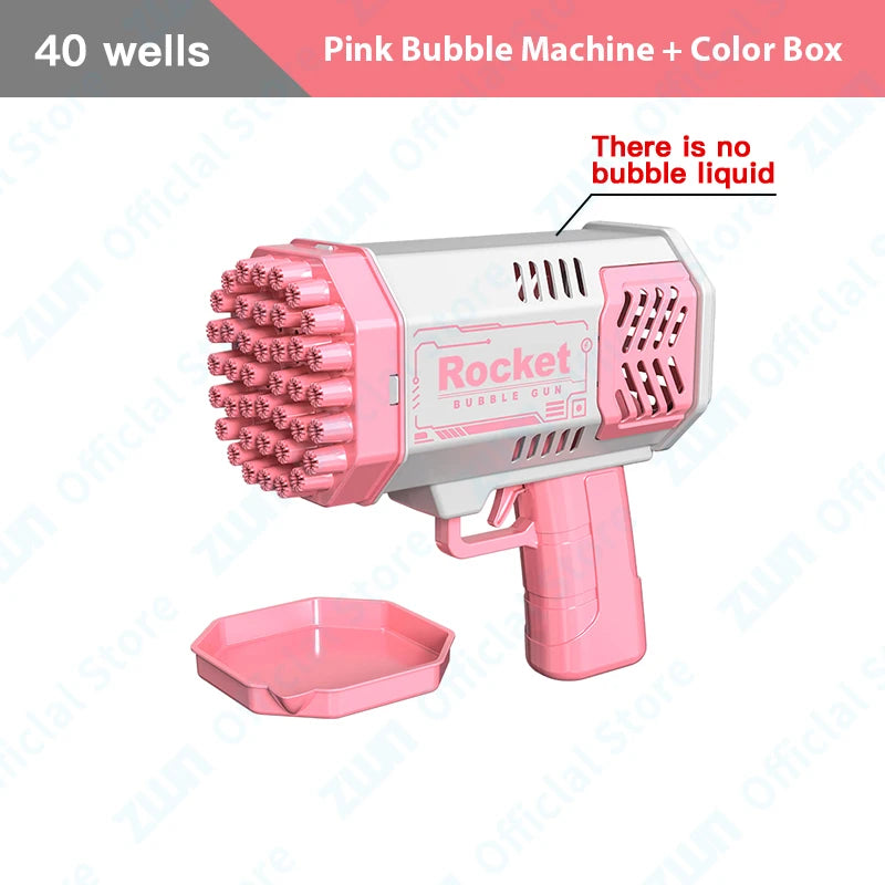Children Bubble Gun Toy Astronaut Fully Automatic Bubble Machine Bubbles Gun Outdoor Game Fantasy Toy for Boys Girls Gifts