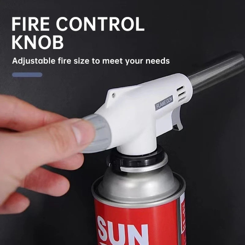 Portable Flame Gun, Cooking Spontaneous Combustion Butane Gas Torch, Lighter, Welding Burner, Gas Torch Barbecue Camping Cooking