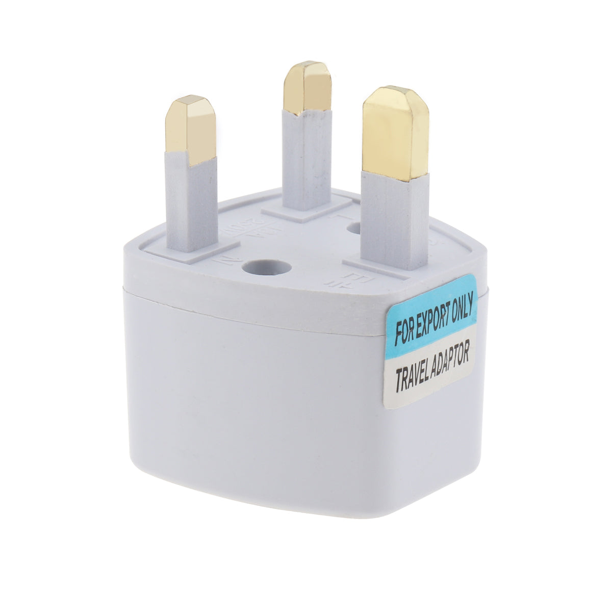 UK Plug Adapter for  Charges / phone / laptop / portable DVD player, Digital Camera Converts a US 2 pin plug to a UK 3 pin plug