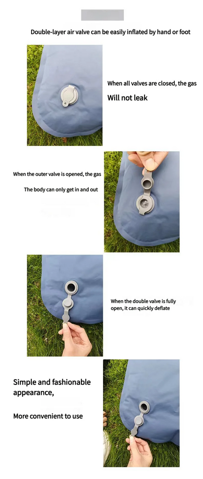 Camping sleeping mats Portable inflatable mattresses Outdoor inflatable mattresses Thickened camping Foot-operated inflatable