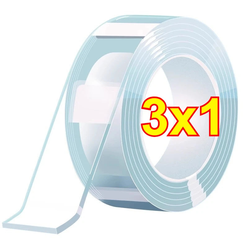 Nano Tape Transparent Double Sided Tape Waterproof Wall Stickers Reusable Heat Resistant Bathroom Home Decoration Tapes