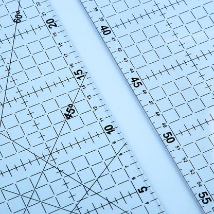 مسطرة ترقيع شفافة متعددة الأحجام من الأكريليك، مسطرة رسم، أدوات خياطة وقياس للمكتب والمدرسة
