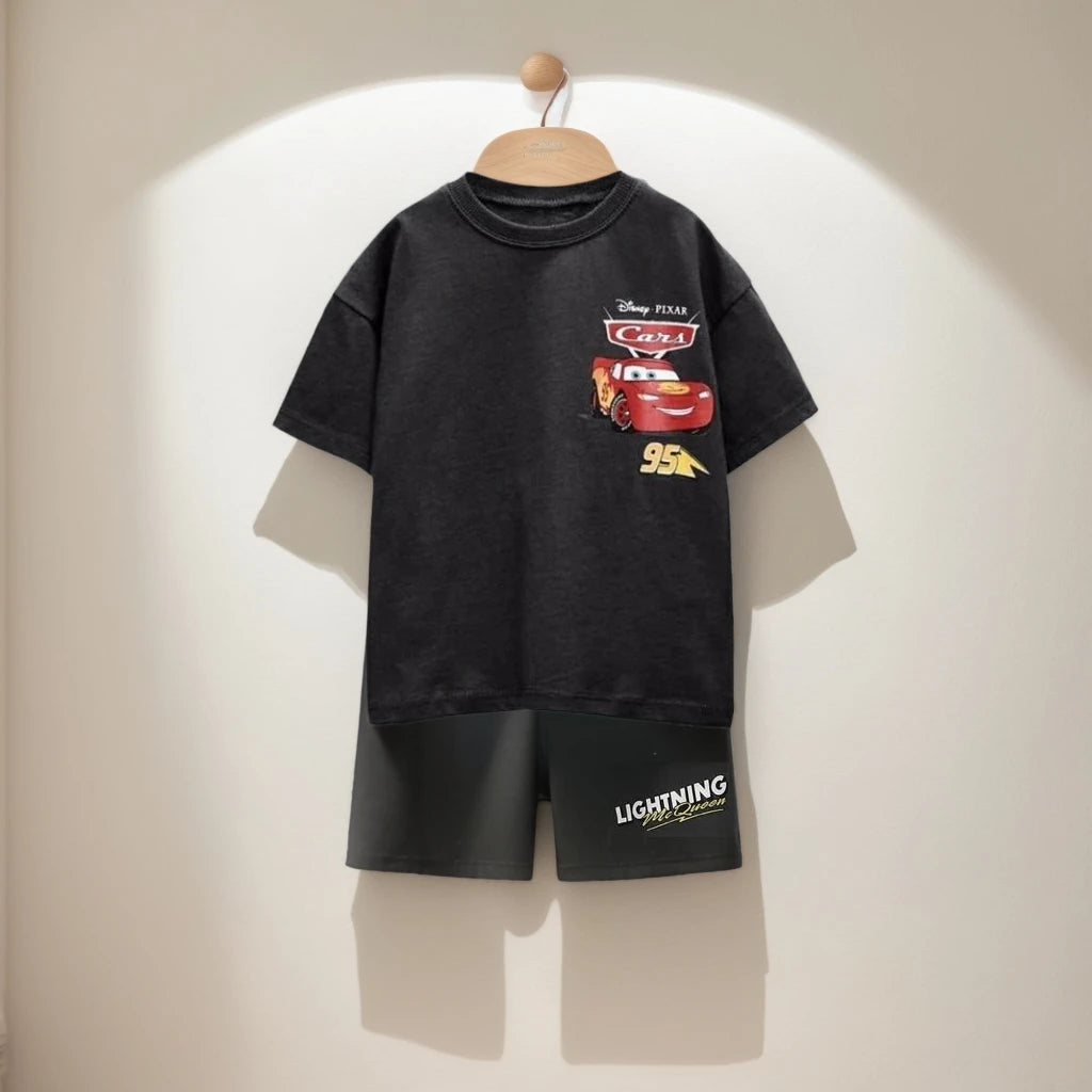 Kids Sports Outfits Boy Girl Casual Playwear Toddler Summer Clothes Cartoon Children Clothes Set Character Two-piece Set