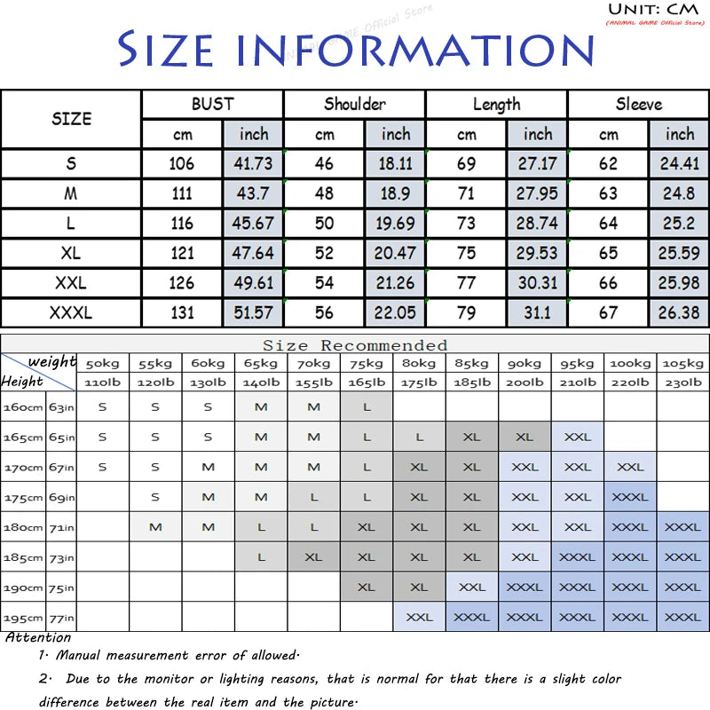 Animal Game Men's Crew Neck Sweatshirts Solid Color Large Pullover Outerwear Outdoor Jogging Tops Casual Streetwear Basic Top