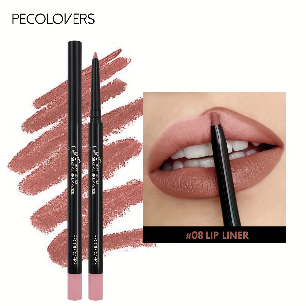 1PC Nude Brown Lip Liner Pencil 12 Color Red Contour Tint Labial Makeup Waterproof Matte Lipstick Pen Lip Contouring Cosmetic