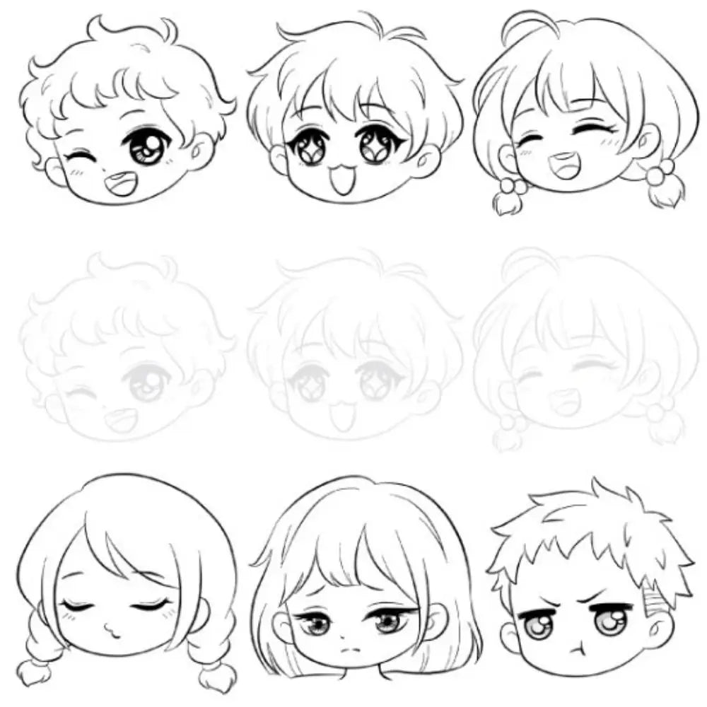 Comics Girl Boy Comics Hand Drawn Tutorial Book Studying Novice Zero Basic Line Draft Practice Book Art Tracing Sketch