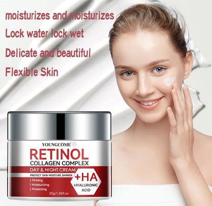Retinol Collagen Facial Care Moisturizing Cream Deep Hydration  Suitable for dry Aging Face Cream Moisturizing Skin Repair