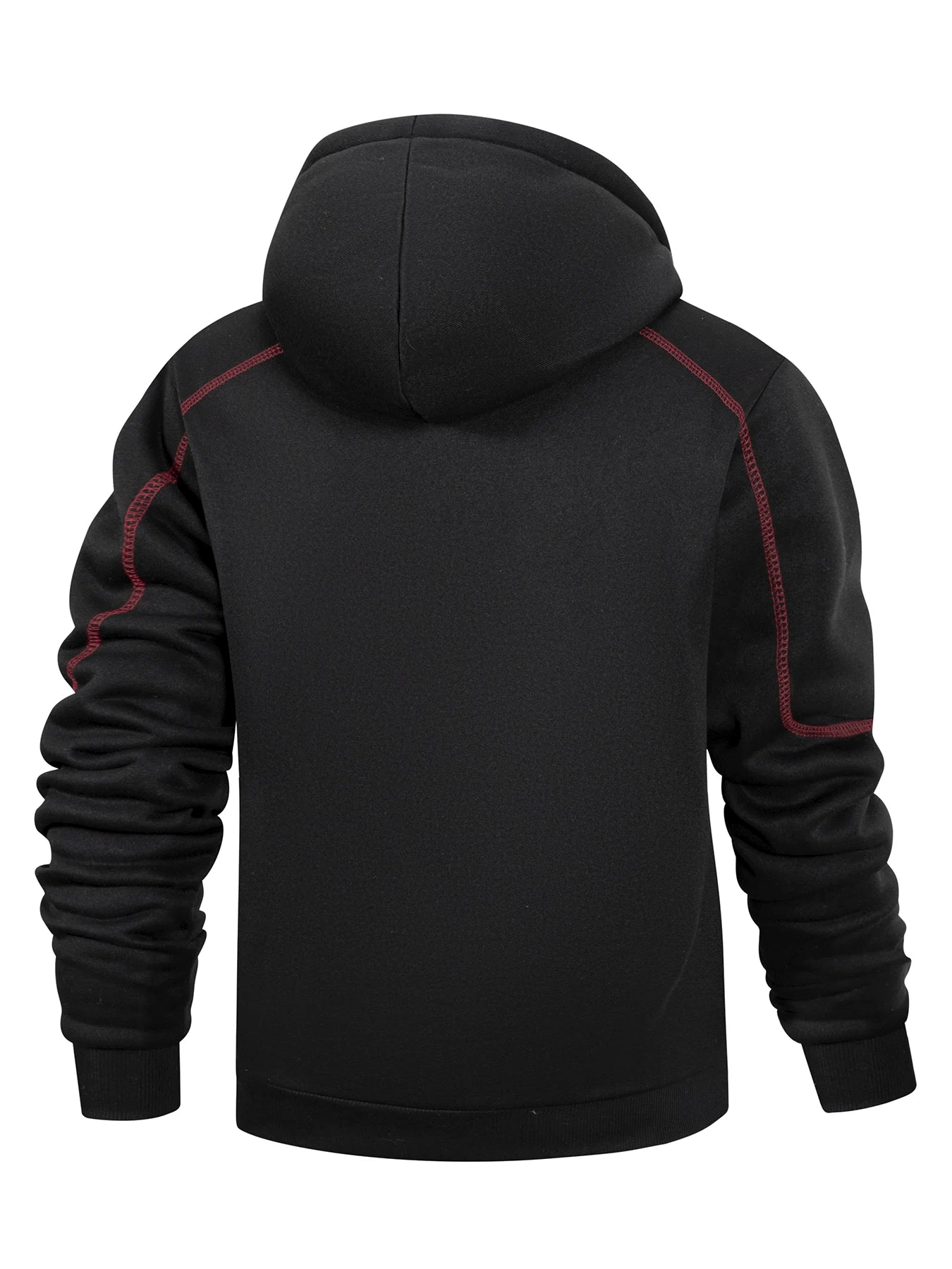 Men's Casual Sports Zipper Hoodie Coat Solid Color Cardigan Sweatshirt for Men Clothing Sportswear Slim Fit Casual Jacket