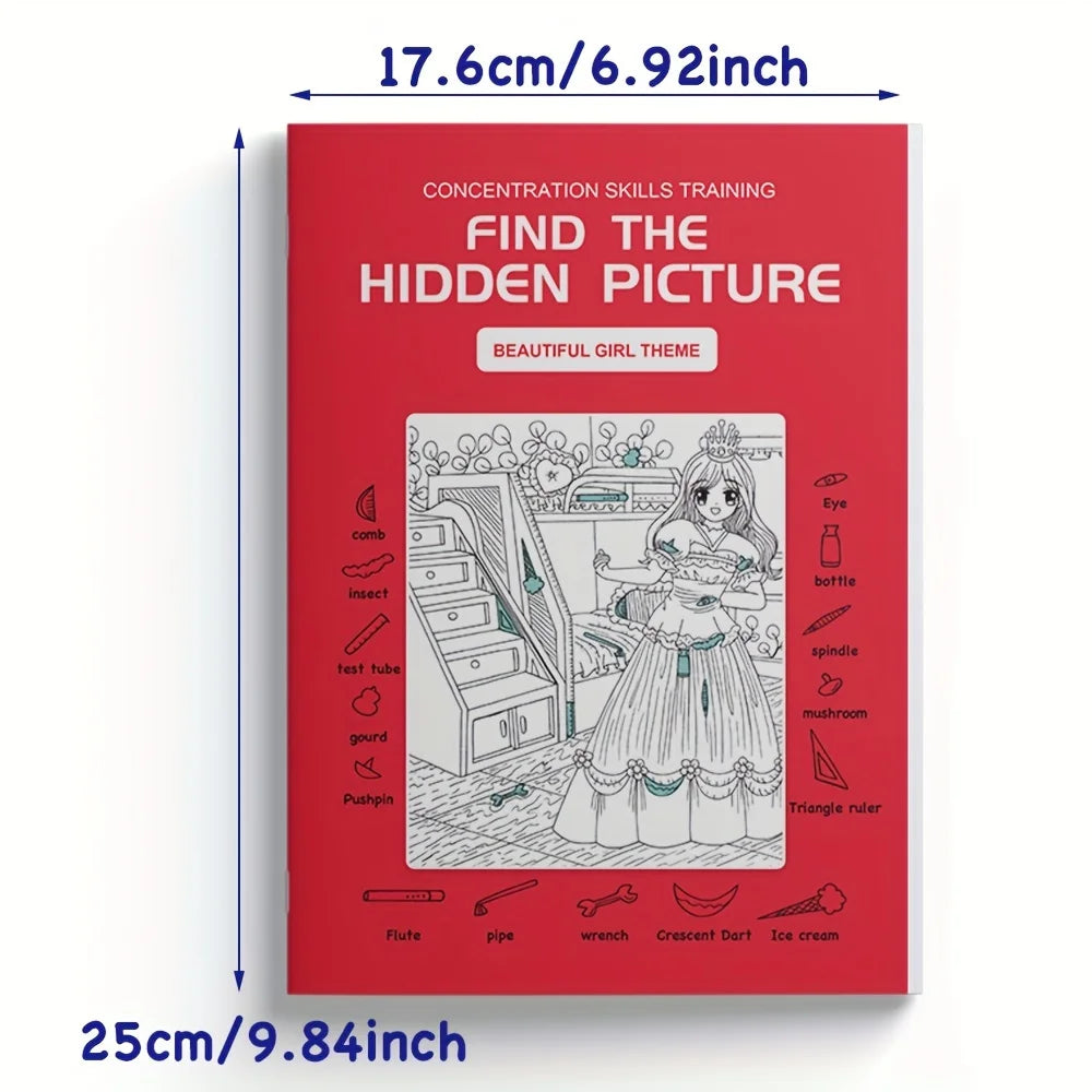 Pique Your Child's Imagination with this Delightful Hidden Objects Book - Ideal for Building Focus and Attention