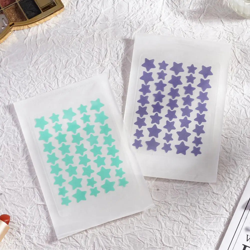 40pcs Colorful PE Pimple Patches Cute Star Shaped Pimple Cover Sticker Invisible Pimple Cover Removal Pimple Patch