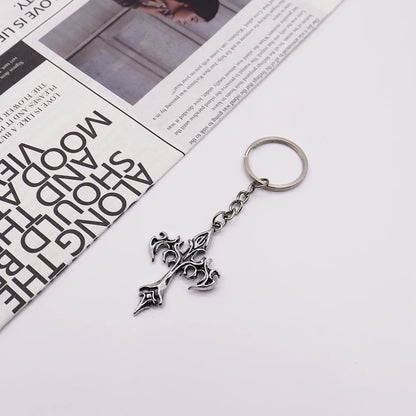 1pcs of cross men's alloy keychain key ring accessories bag accessories car keychain pendant