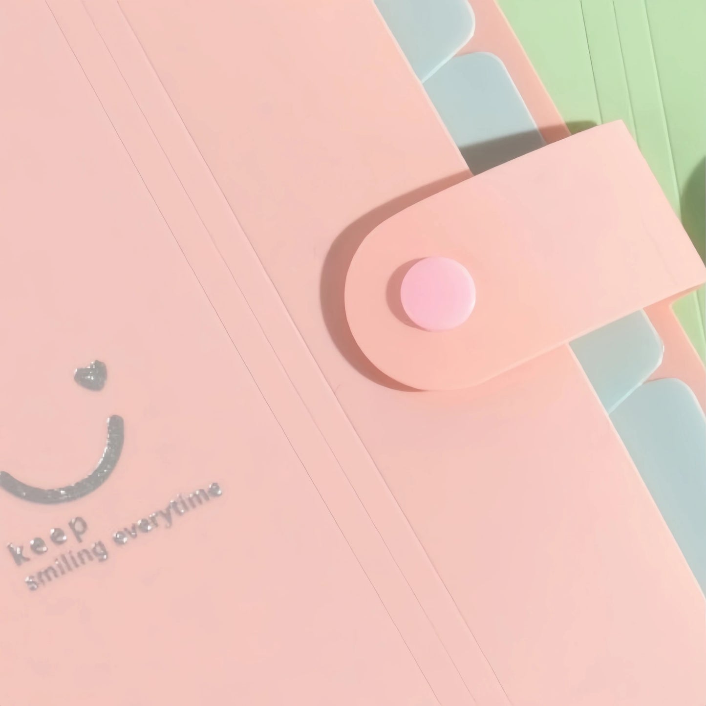 A4 Multi-Layer Folder File Bag Candy Color Five Grid Organ Bags Large Capacity Korean Simple Office School Supplies Stationery