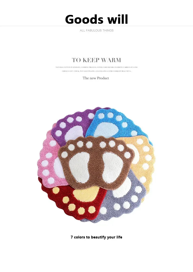 Bathroom Rugs Mats Water Absorbent Non-Slip Mat Used in Bathroom, Shower, Microfiber Bath Mat Machine Bath Mat Bathroom Mat