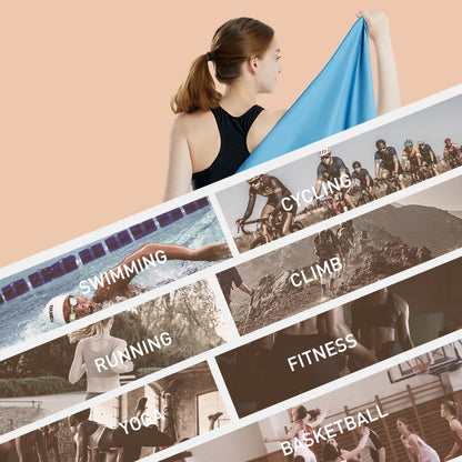 منشفة من الألياف الدقيقة، منشفة سريعة الجفاف، منشفة سفر، منشفة رياضية، منشفة شاطئ، منشفة ناعمة وخفيفة الوزن مقاومة للرمال، للسباحة واليوغا وصالة الألعاب الرياضية