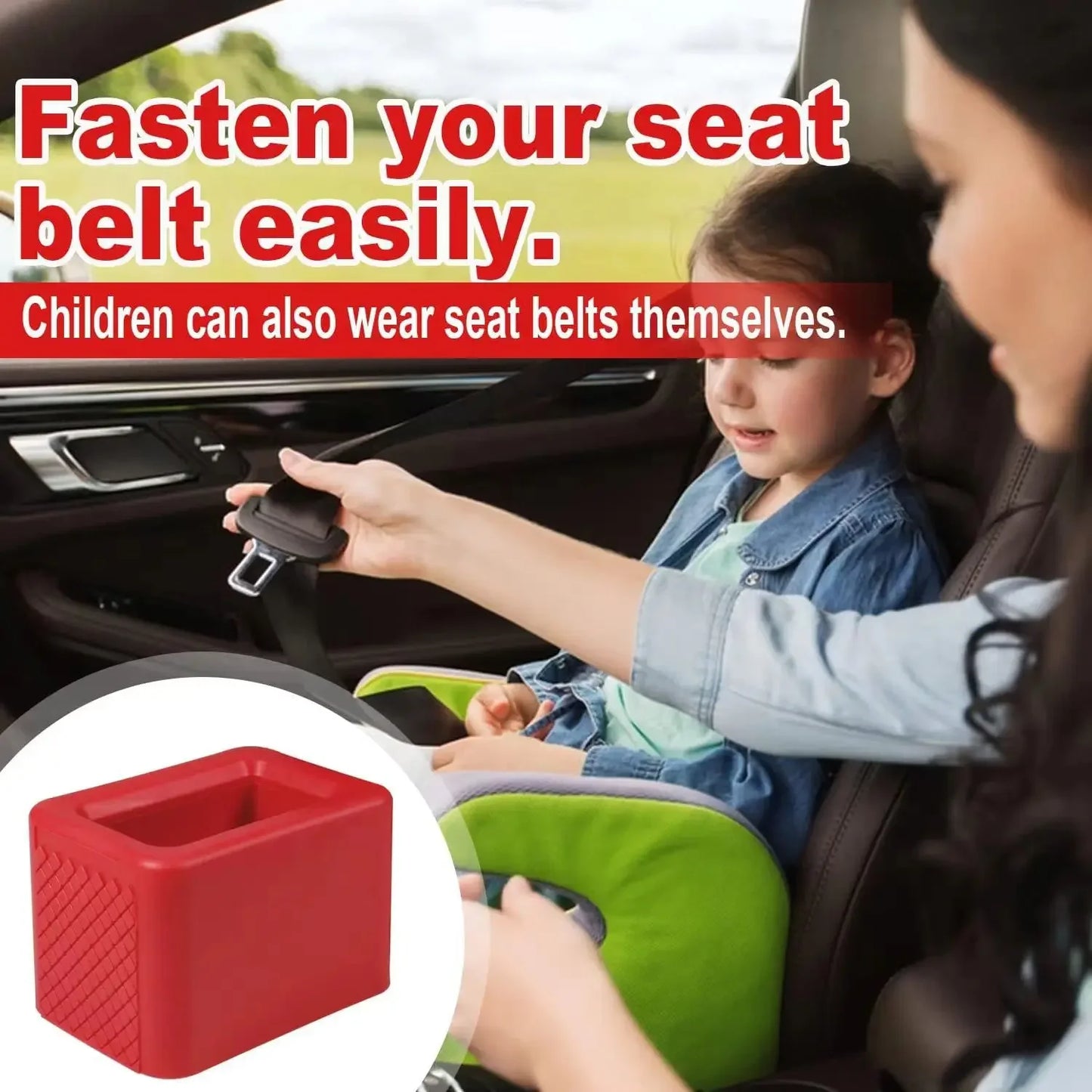 Car Seatbelt Silicone Buckle Protective Cover Locking Upright Device Card Slot Bracket Guard Seat Belt Holder Car Accessories