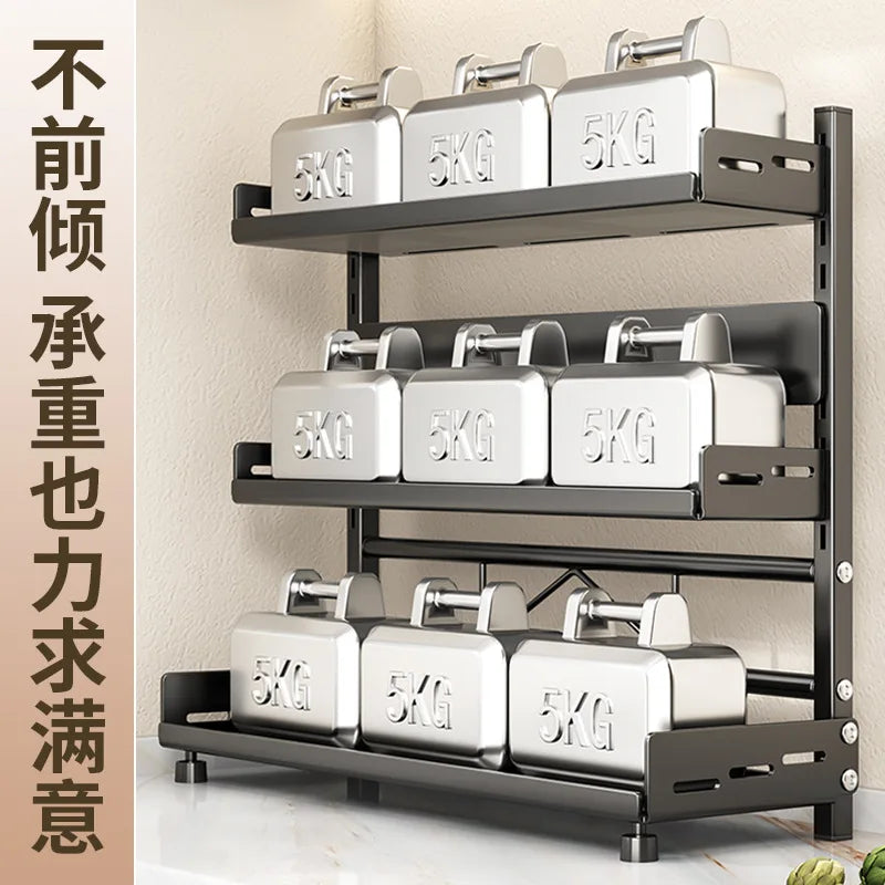 Kitchen seasoning rack, countertop knife holder, multi-functional seasoning, kitchen utensils, multi-layer storage rack