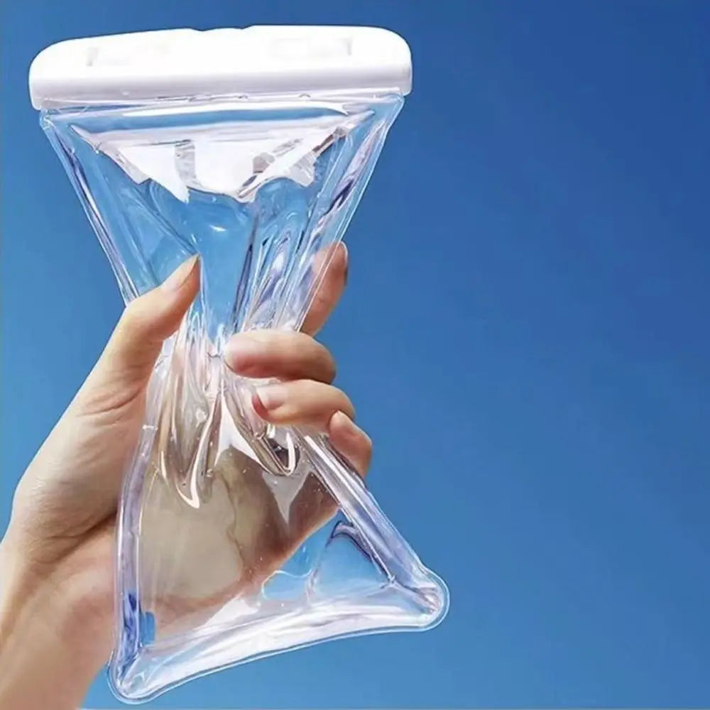 جراب هاتف شفاف مقاوم للماء بشاشة تعمل باللمس أقل من 7.0 بوصة غطاء هاتف محمول مع حبل للهاتف حقيبة مختومة للسباحة والغوص