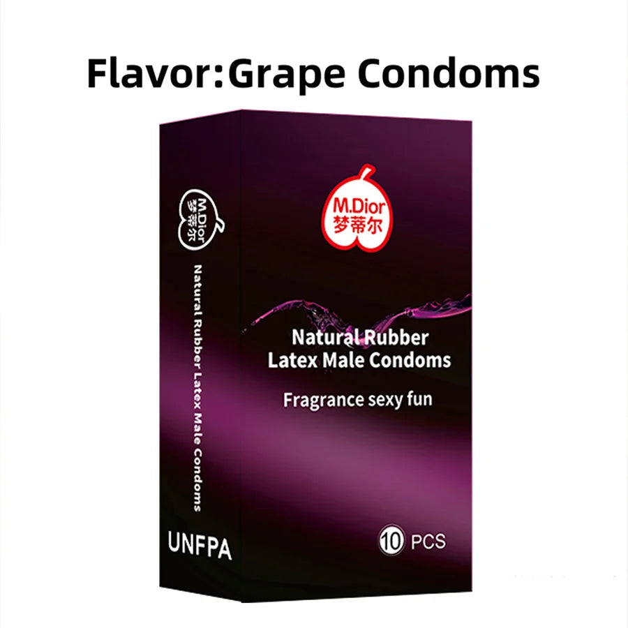 10pcs Male Condoms, Premium LubricatedNatural Rubber Latex Condom ForContraception And STl Protection, Ultrathin Condoms For Men