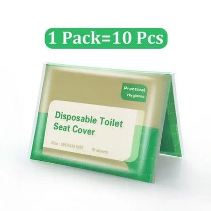Paper Waterproof Soluble Water Covers Type Travel Camping Hotel Bathroom Accessories Portable Disposable Toilet Seat