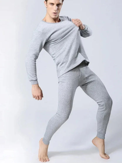 Winter Thermal Underwear Long Johns Men's Keep Warm Tops + Pants Set Thick Clothes Comfortable Thermo Underwear Sets