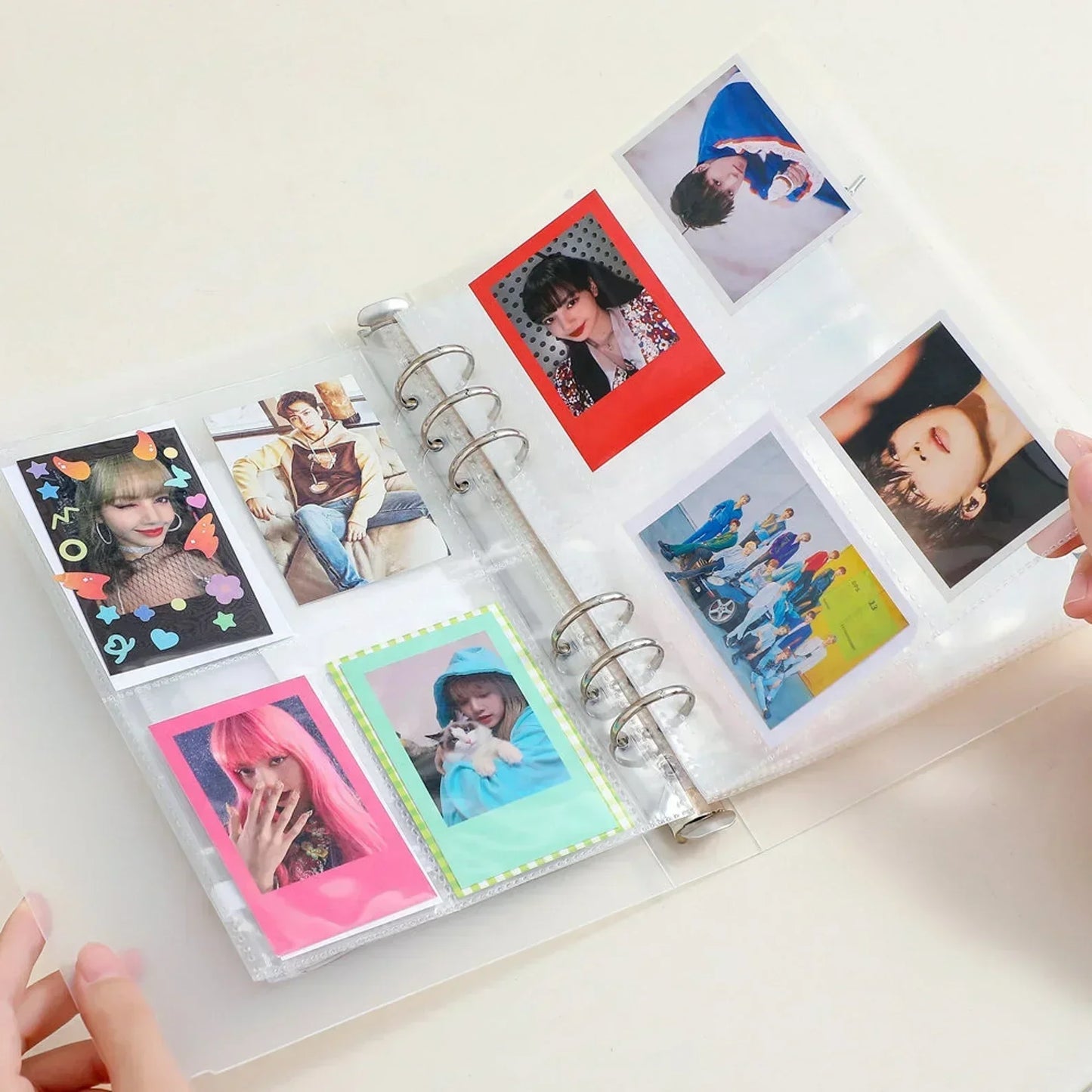 10pcs 1-4 Grids Transparent Inlay Idol Card Collect Book Inner Page Inner Kpop Binder Photocard Holder Photocard Binder 포토카드 바인더