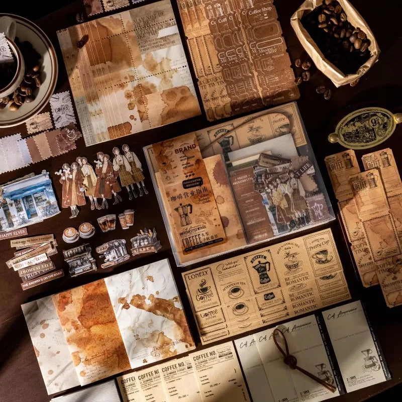 125piece Coffee Business Guide Writing Notebooks Coffee Handbook Decoration Notebooks Handbook School Large Portion