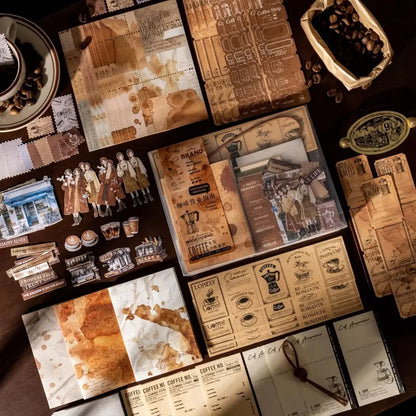 125piece Coffee Business Guide Writing Notebooks Coffee Handbook Decoration Notebooks Handbook School Large Portion