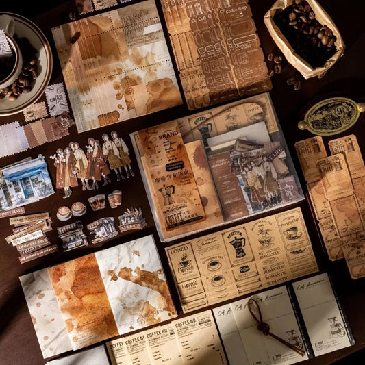 125piece Coffee Business Guide Writing Notebooks Coffee Handbook Decoration Notebooks Handbook School Large Portion