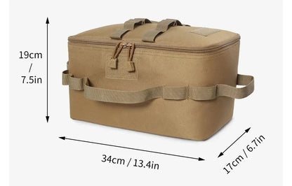 Outdoor Camping Gas Tank Storage Bag Large Capacity Ground Nail Tool Bag GasCanister Picnic Cookware Utensils Kit Bag
