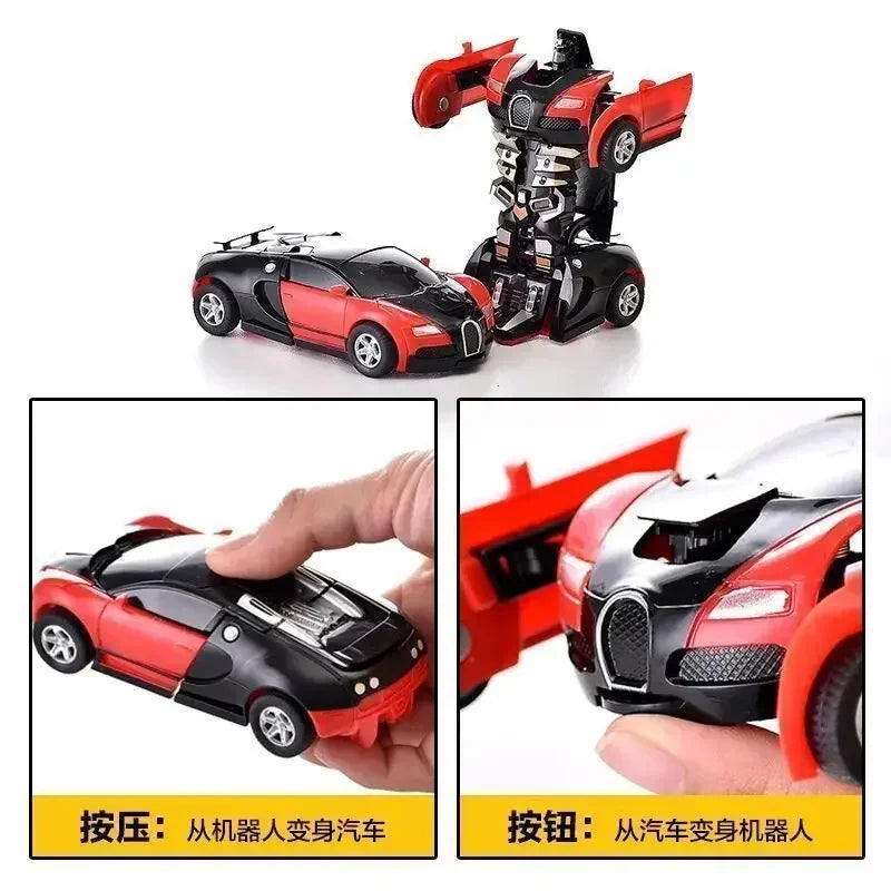 Transforming Inertial Car with Collision Technology: Autobot Robot Car for Boys